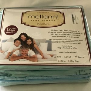 Mellanni Microfiber Queen Sheet Set Blue NWT